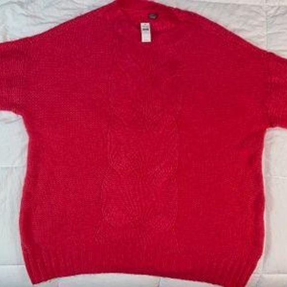 Hot pink Aerie oversized sweater - Picture 2 of 3